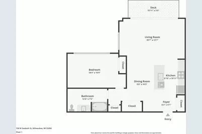 106 W Seeboth St #821, Milwaukee, WI 53204 - Photo 17