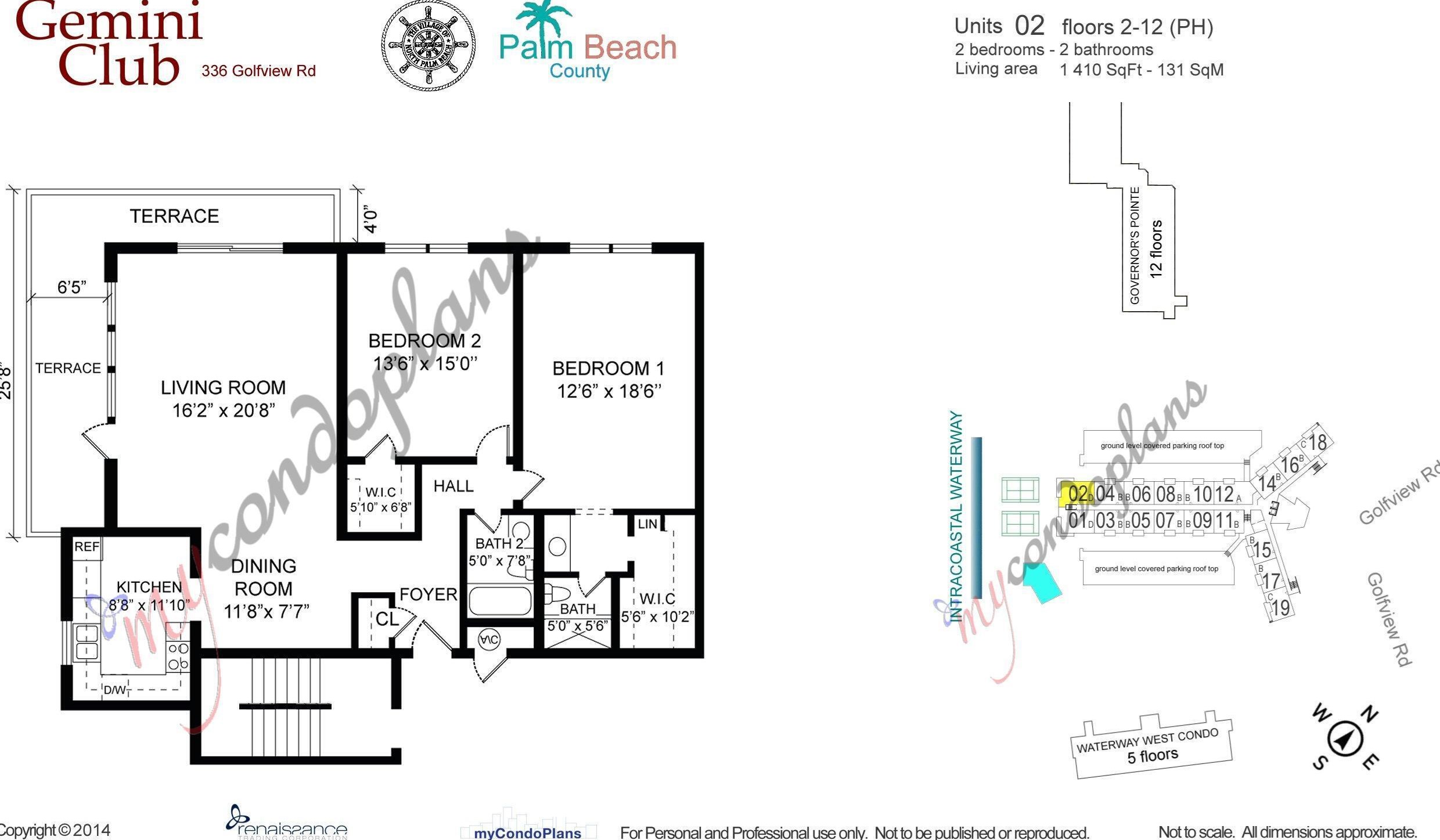 336 Golfview Rd, West Palm Beach FL  33408-3504 exterior