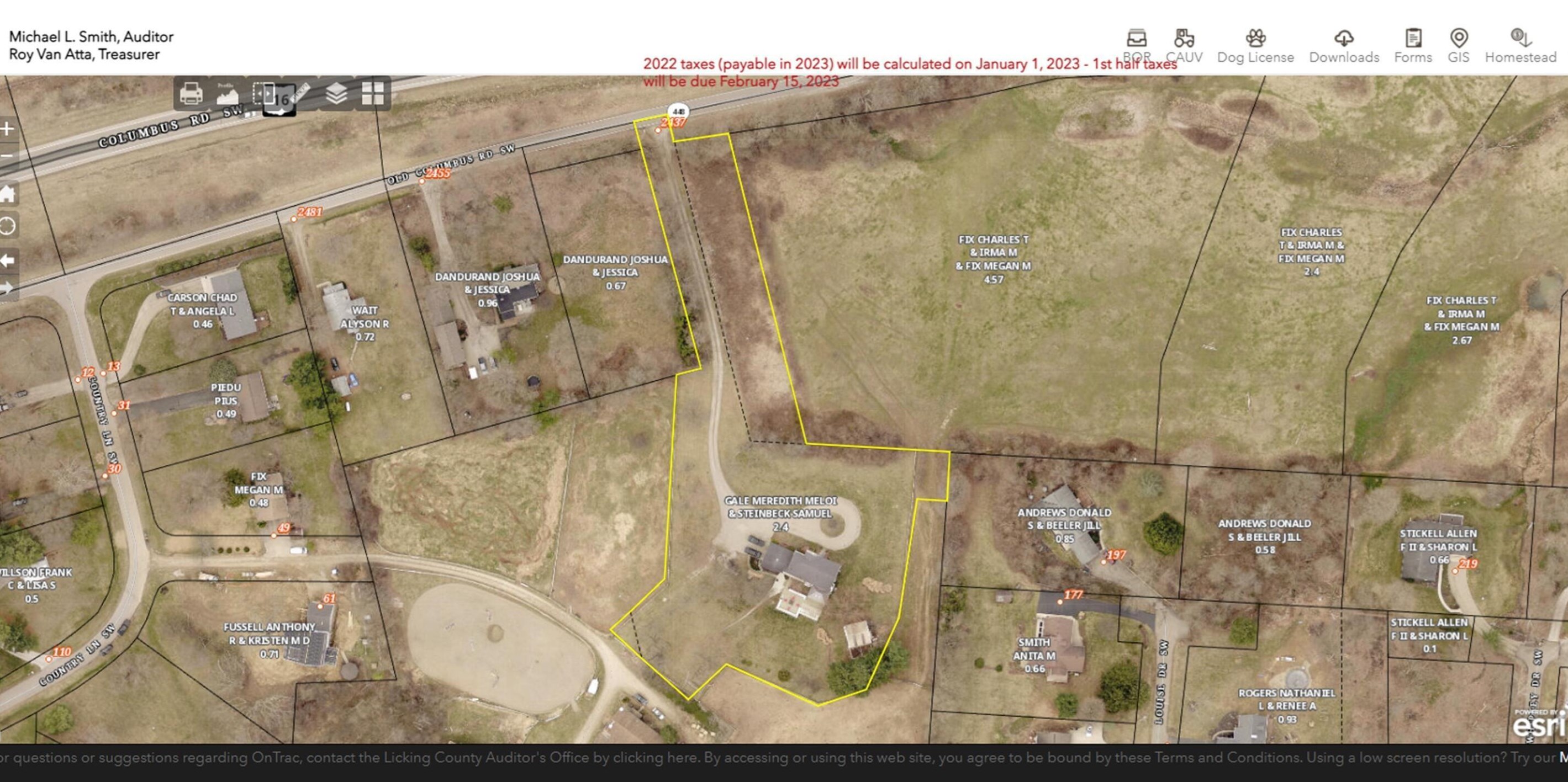 2437 Old Columbus Rd, Granville OH  43023-9678 exterior