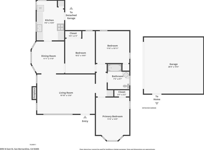 3095 E St, San Bernardino CA  92405-2649 exterior