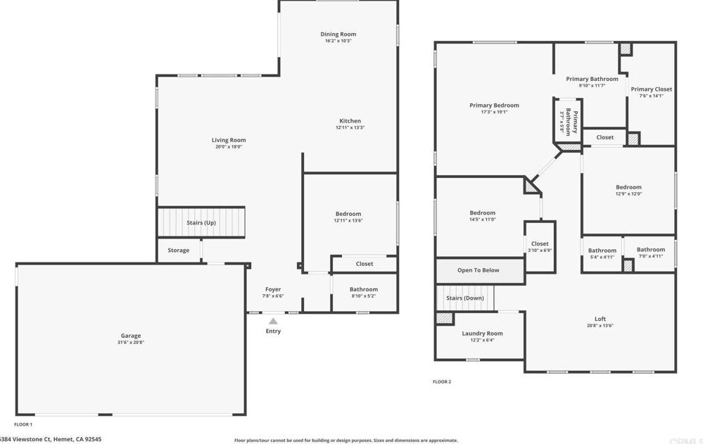 5384 Viewstone Ct, Hemet CA  92545 exterior