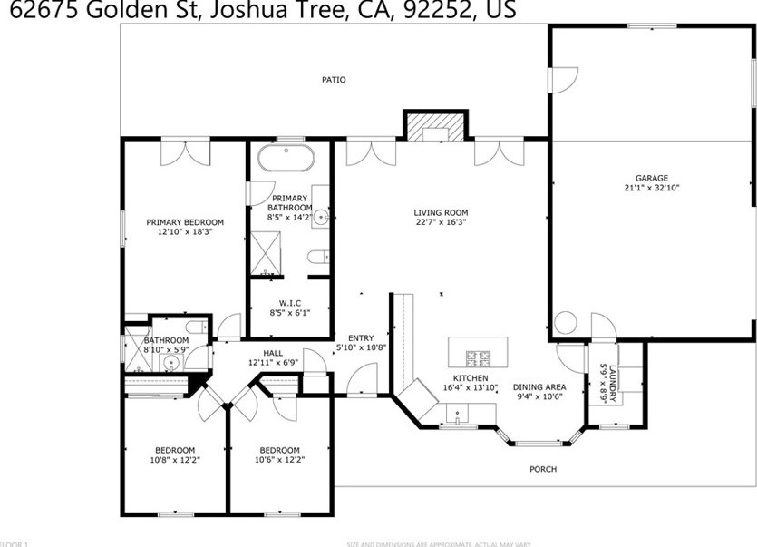 62675 Golden St, Joshua Tree CA  92252-3807 exterior
