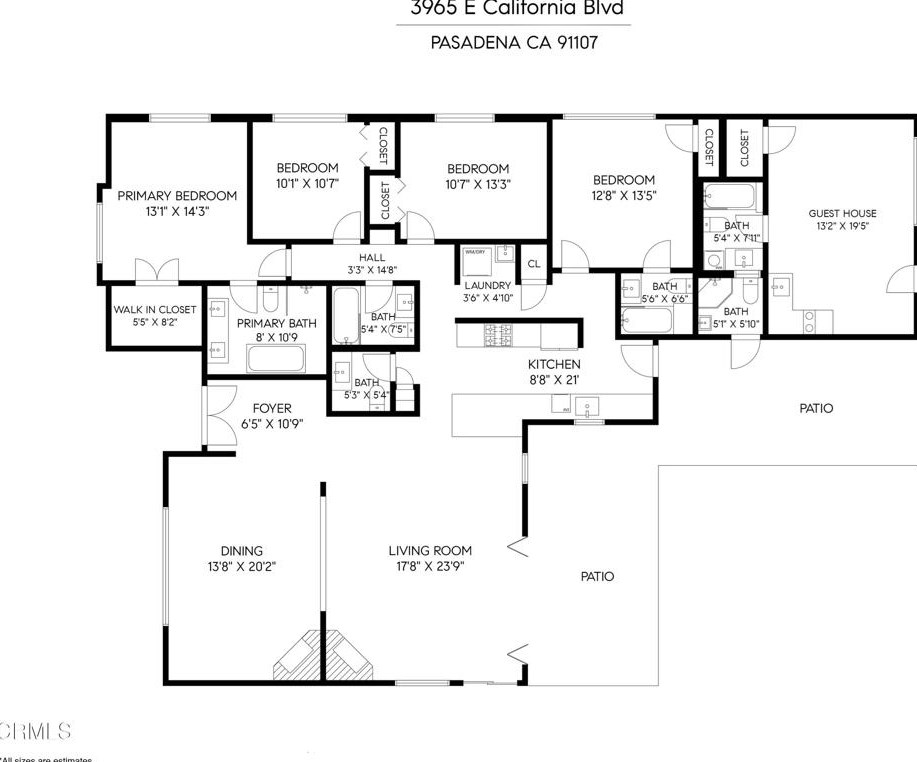 3965 California Blvd, Pasadena CA  91107-5737 exterior