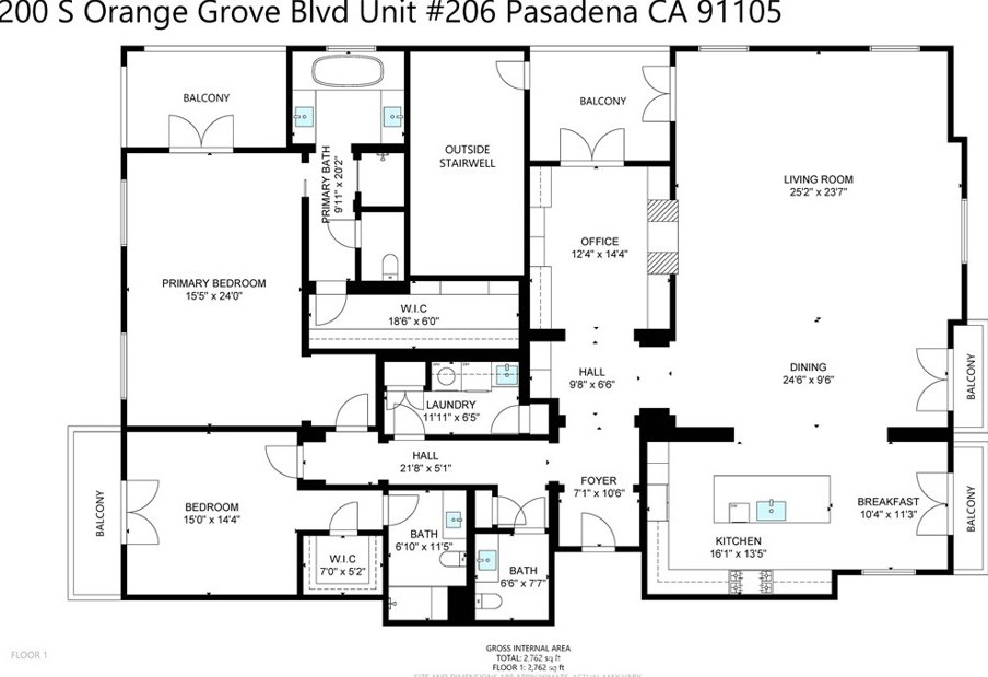 200 Orange Grove Blvd, Pasadena CA  91105-3433 exterior