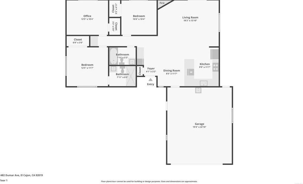 1482 Dumar Ave, El Cajon CA  92019-2523 exterior