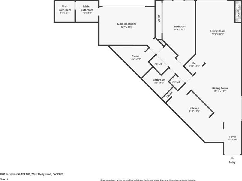 1201 Larrabee St, Los Angeles CA  90069-2033 exterior