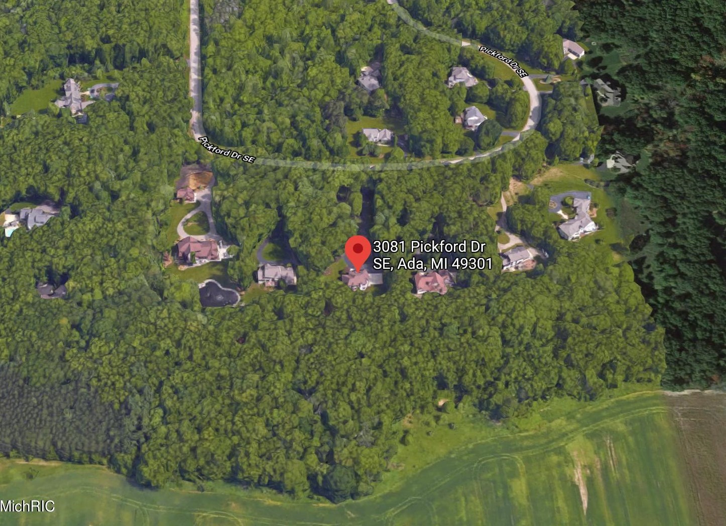 3081 Pickford Dr, Ada MI 49301-8344 exterior