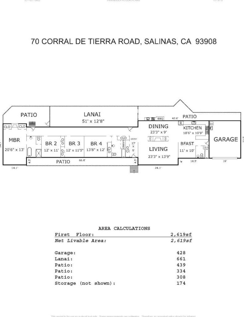 70 Corral De Tierra Rd, Salinas CA  93908-9485 exterior