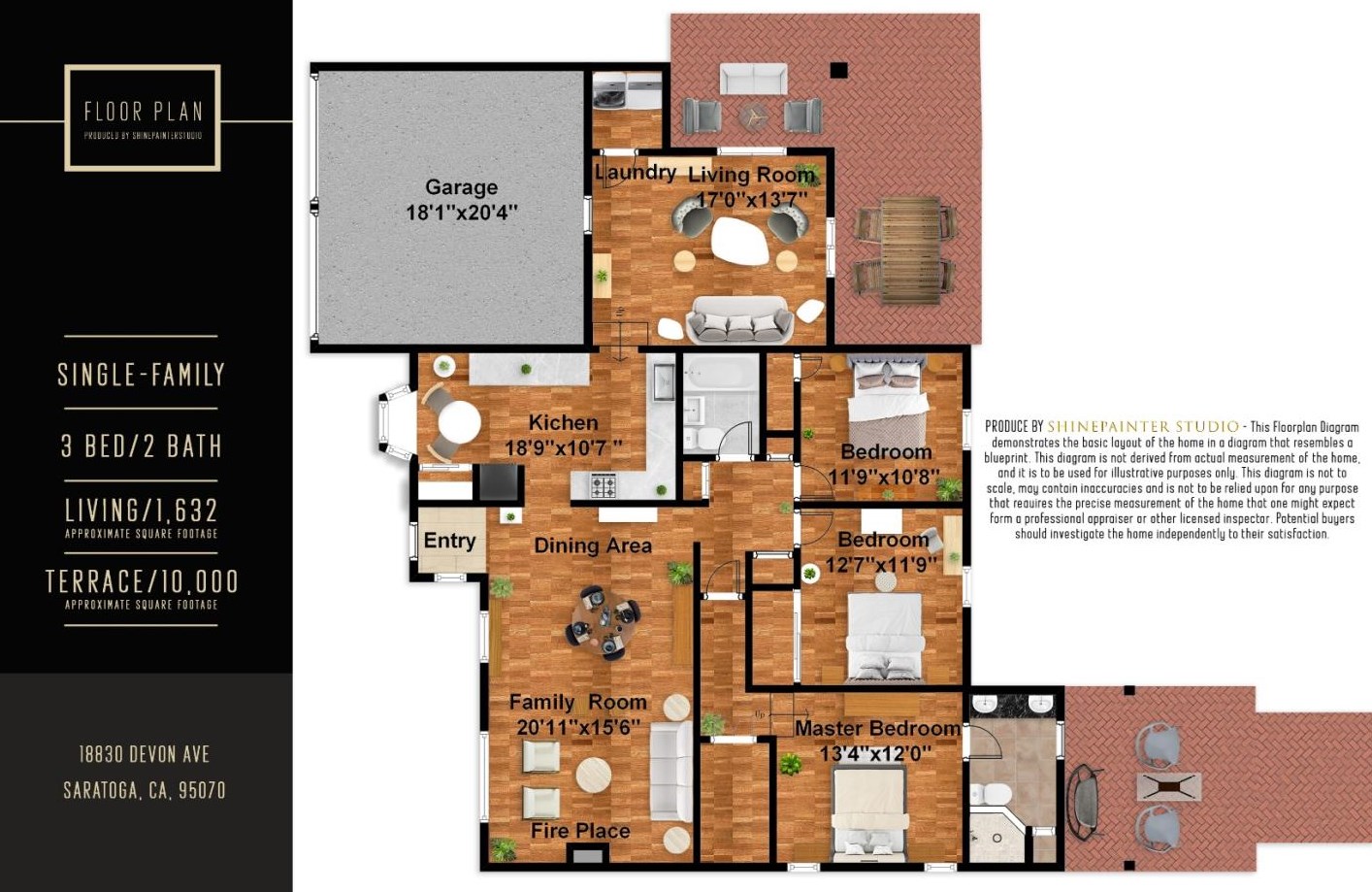 18830 Devon Ave, Saratoga CA  95070-4606 exterior