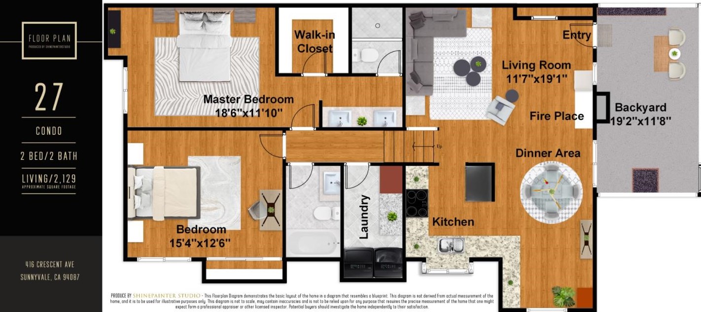 416 Crescent Ave, Sunnyvale CA  94087-2755 exterior