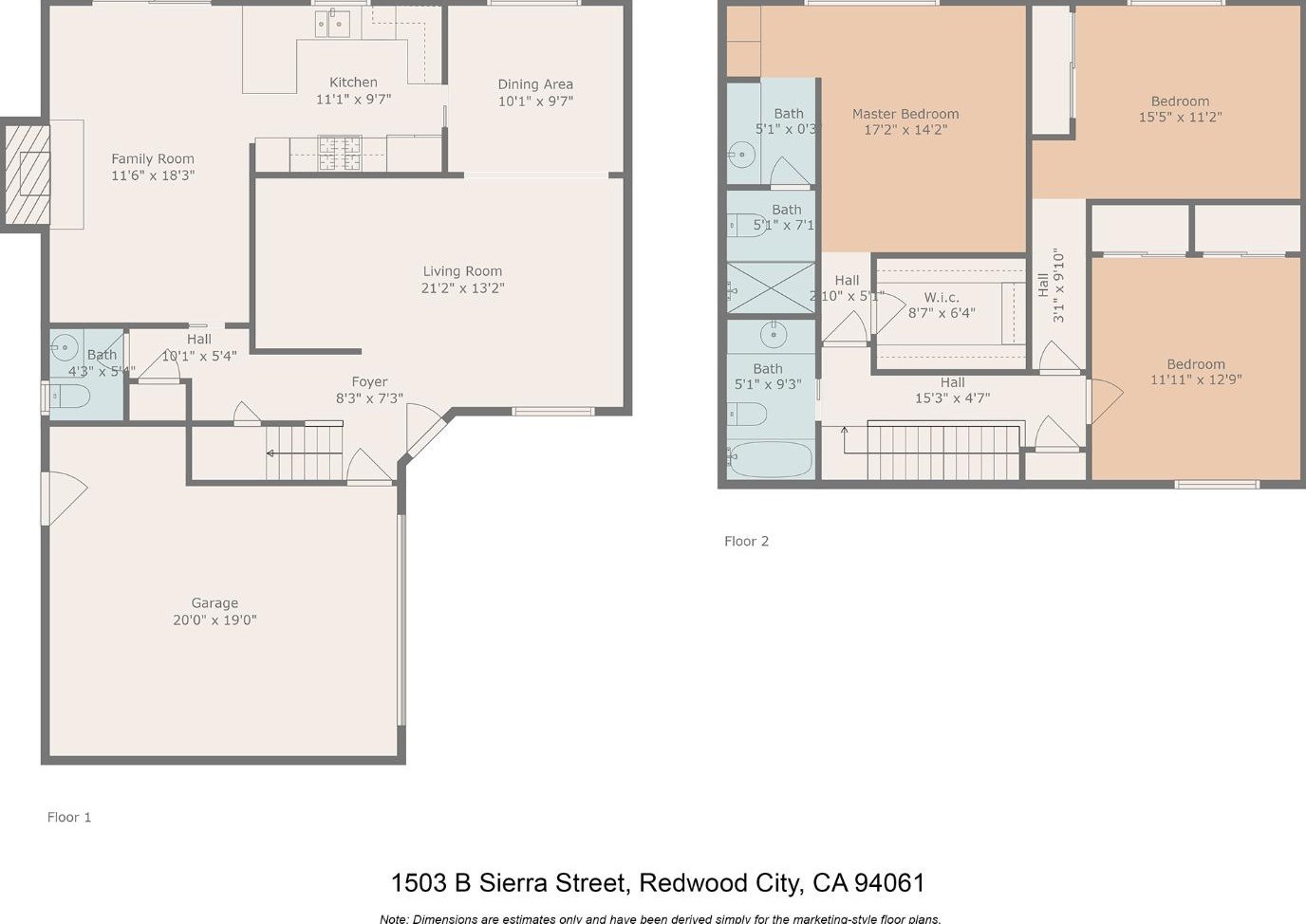 1503 Sierra St, Redwood City CA  94061-2712 exterior