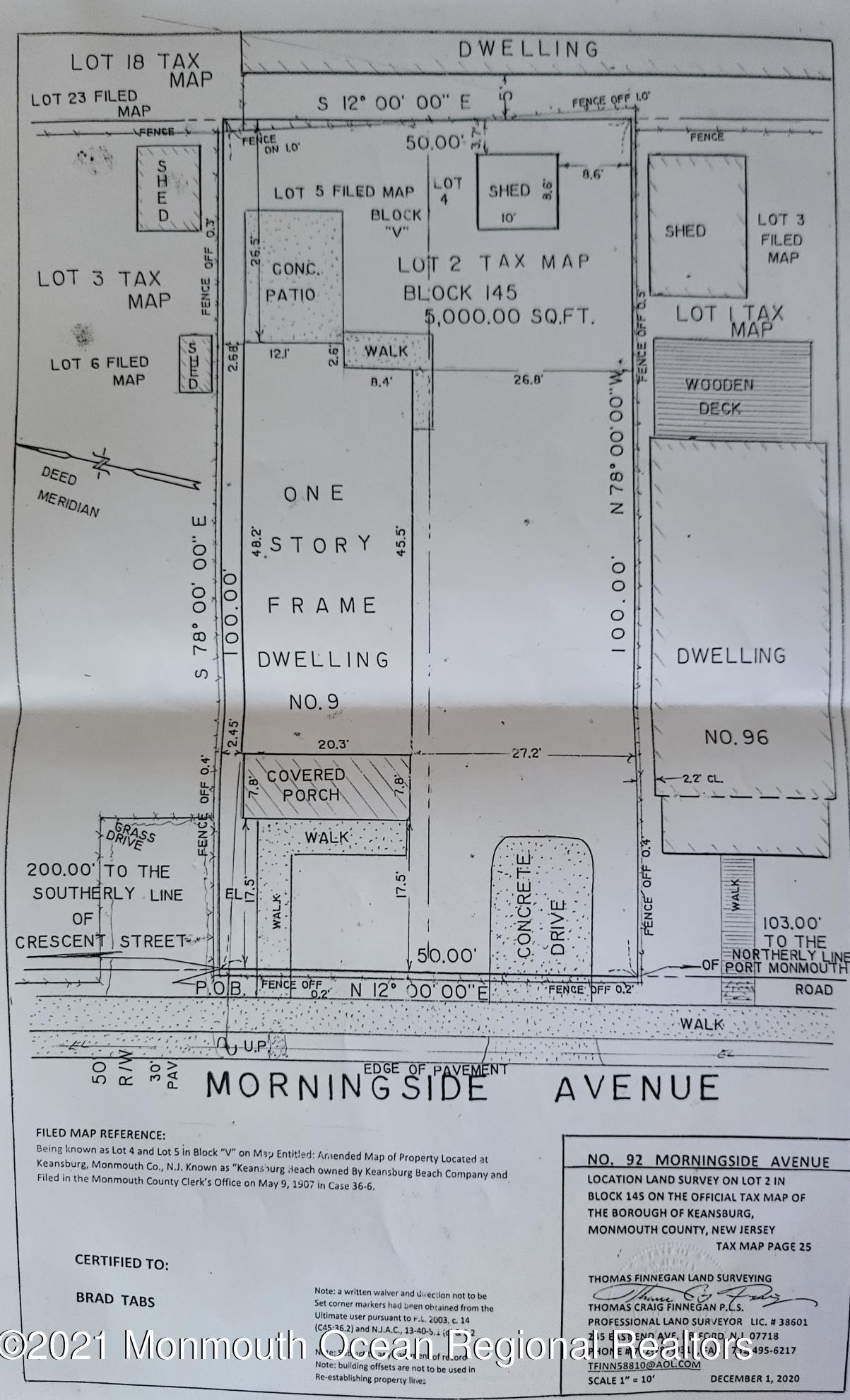 92 Morningside Ave, Ideal Beach NJ  07734-1908 exterior