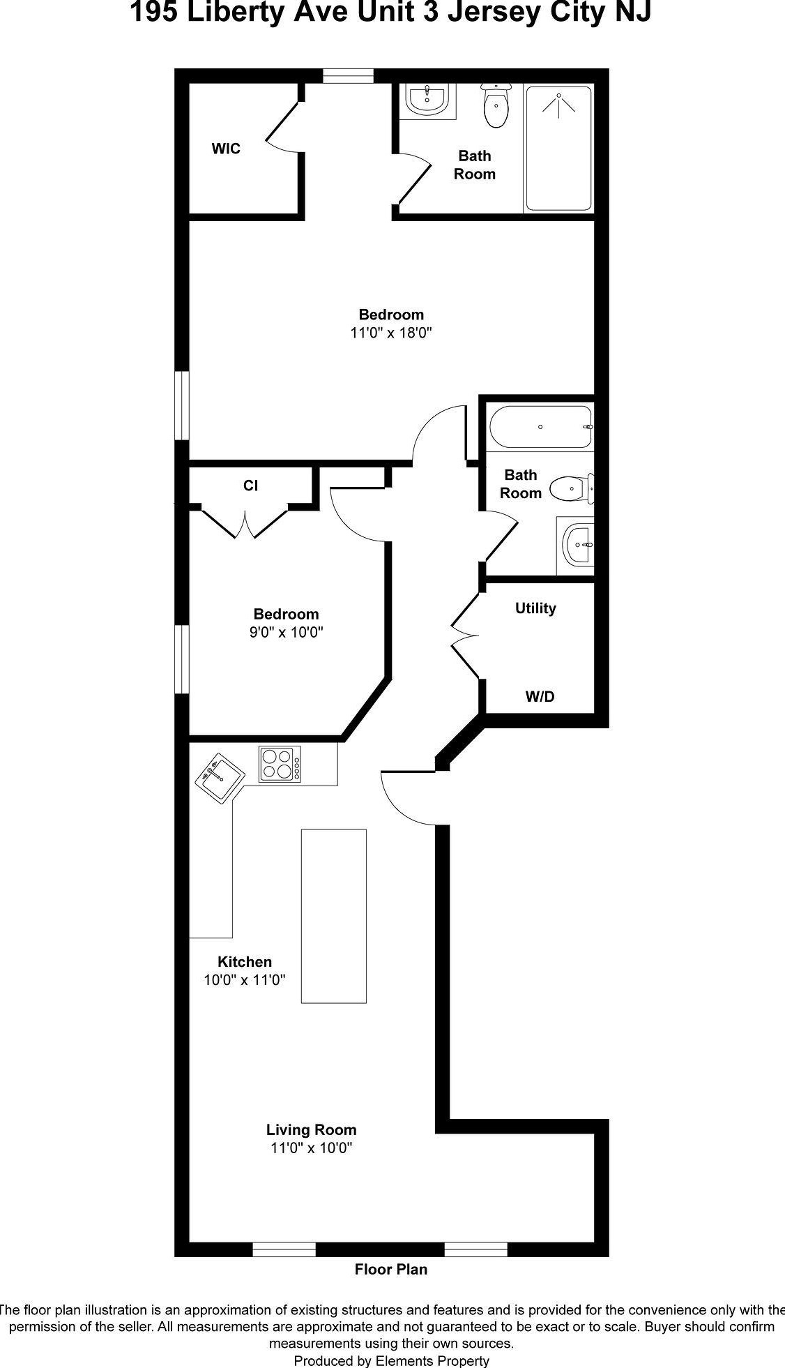 195 Liberty Ave, Jersey City NJ  07306-4919 exterior