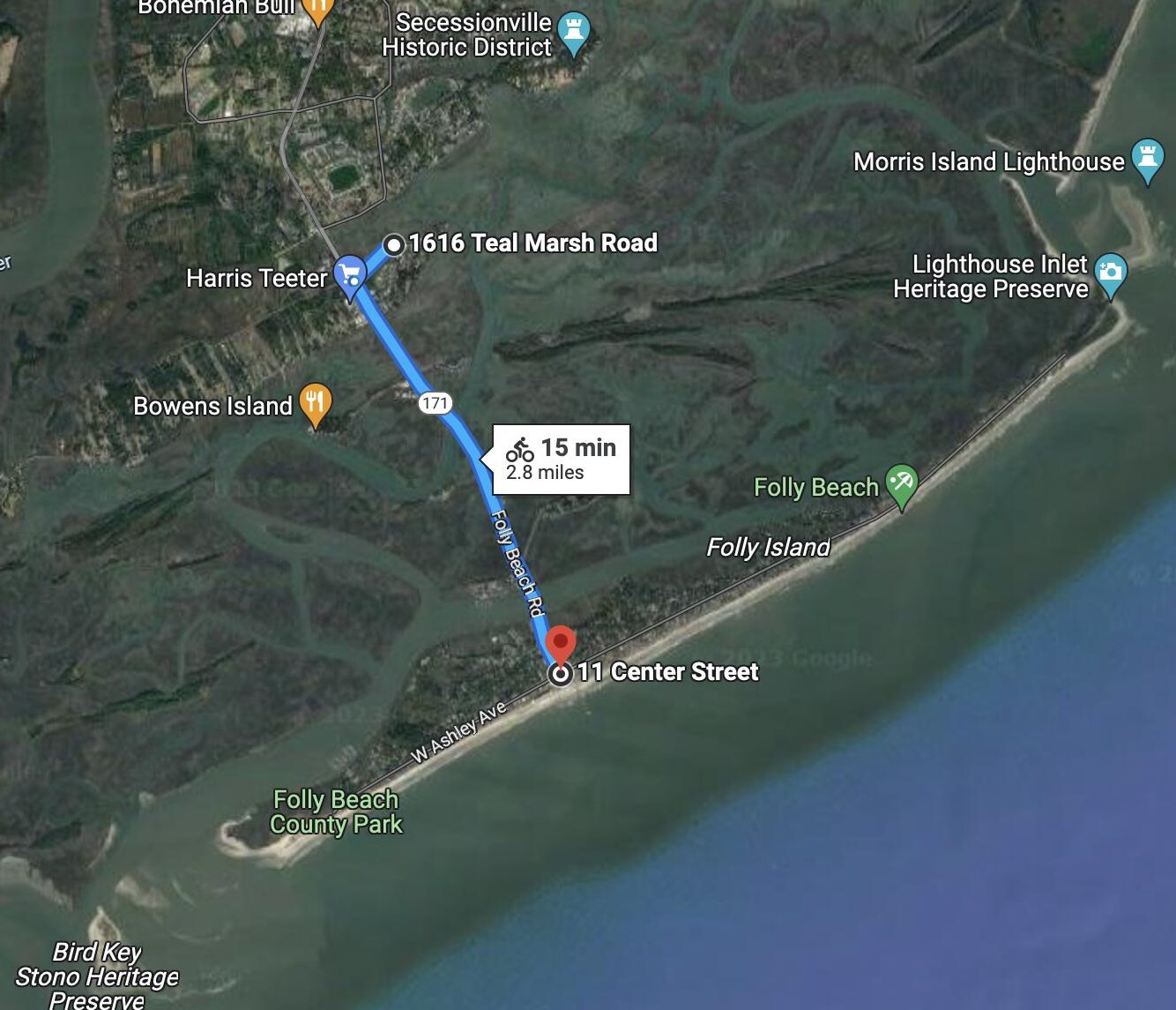 1616 Teal Marsh Rd, Charleston SC  29412-9505 exterior