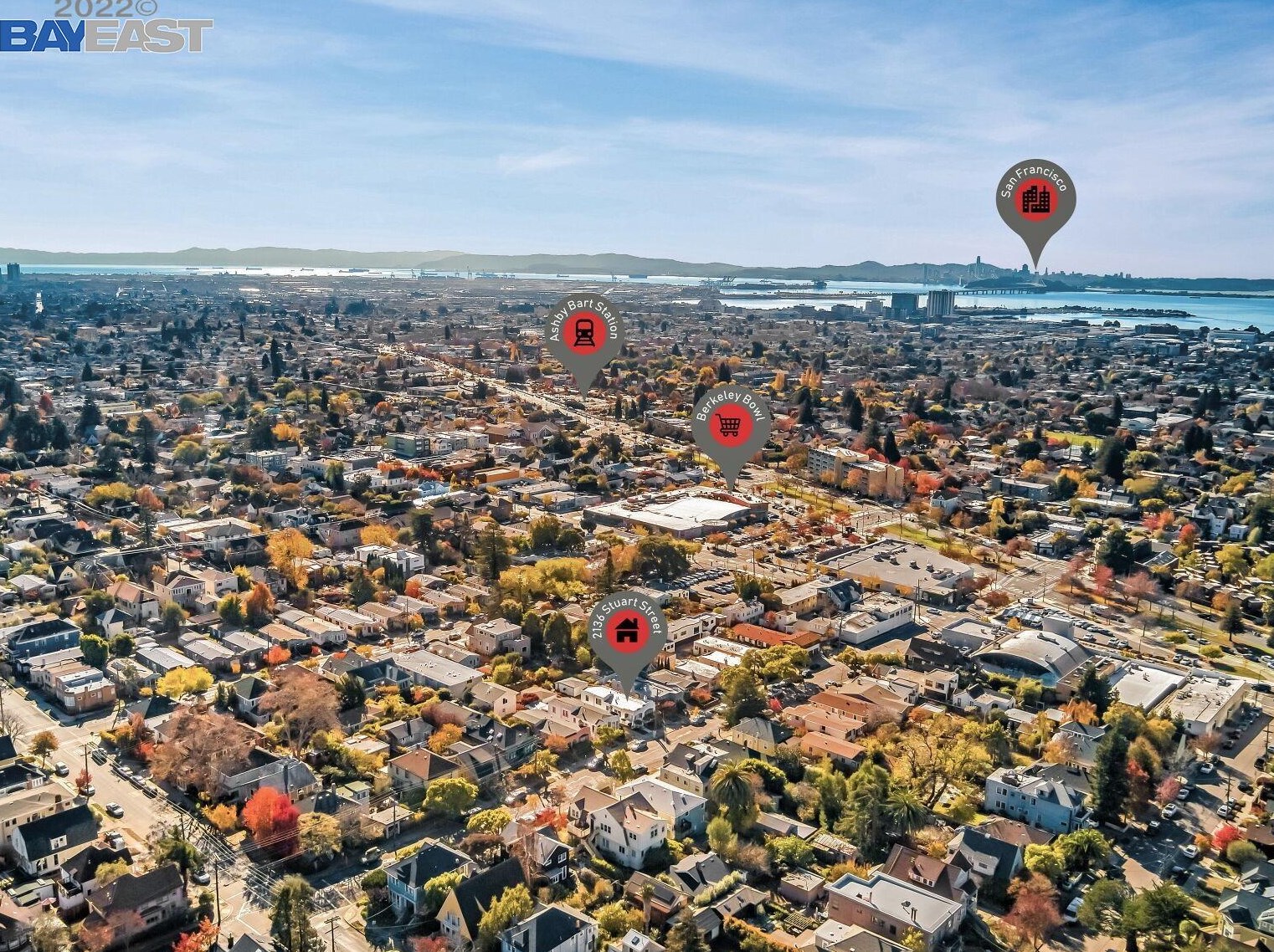 2136 Stuart St, Berkeley CA  94705-1060 exterior