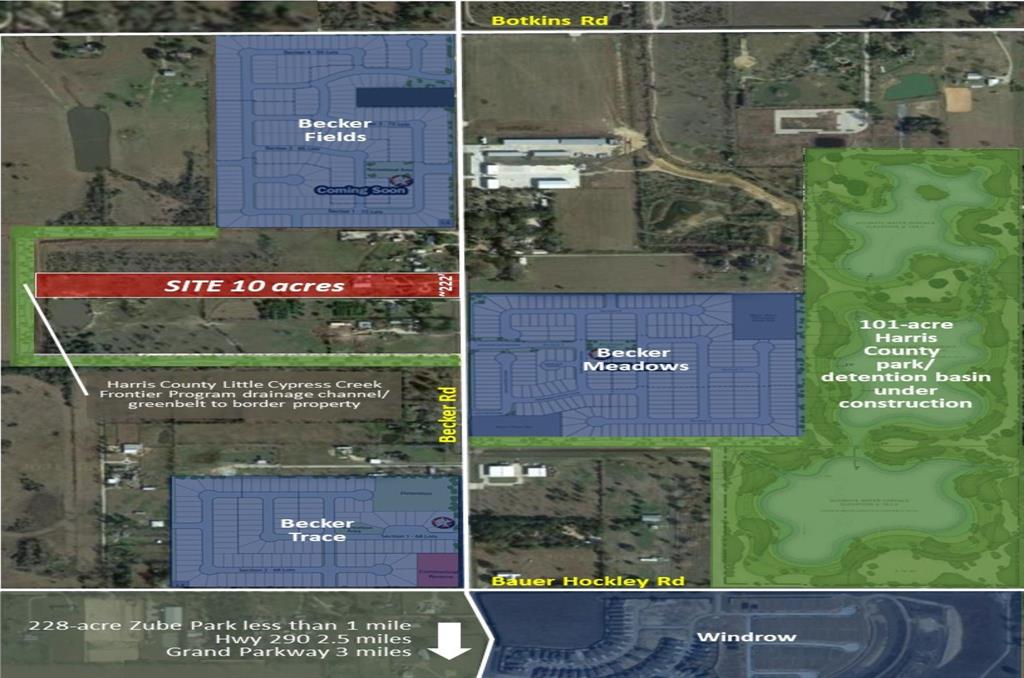 Zube Park Field Map 18515 Becker Rd, Hockley, Tx 77447 - Mls 30195243 - Coldwell Banker