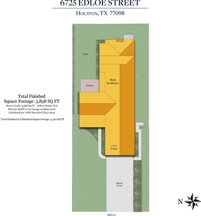 6725 Edloe St, Houston TX  10105-1102 exterior