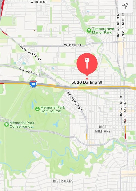 5532 Darling St, Houston TX  77007-1855 exterior