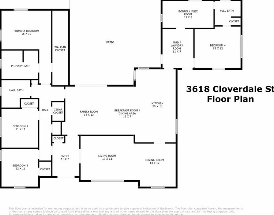 3618 Cloverdale St, Houston TX  77025-4104 exterior