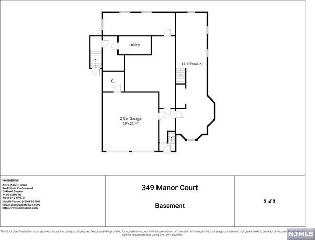 349 Manor Ct, Lyndhurst NJ 07071-1007 exterior