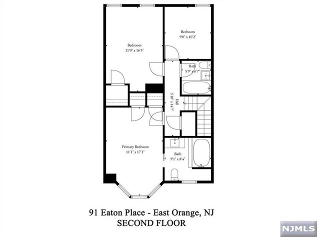 91 Eaton Pl, East Orange NJ  07017-5127 exterior