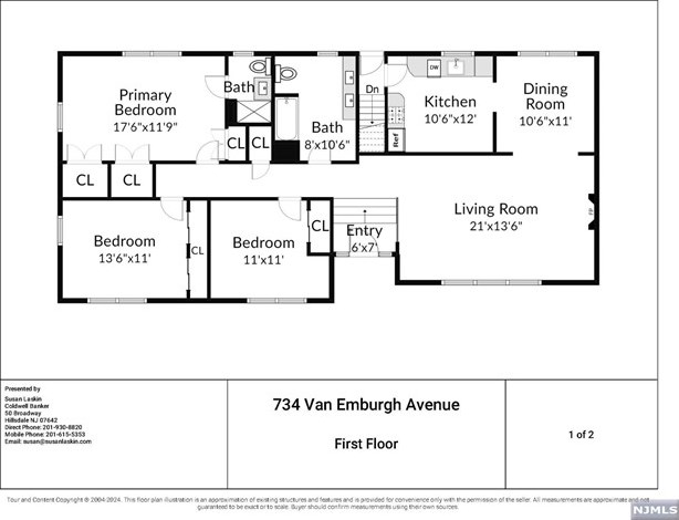 734 Van Emburgh Ave, Westwood NJ  07676-3818 exterior