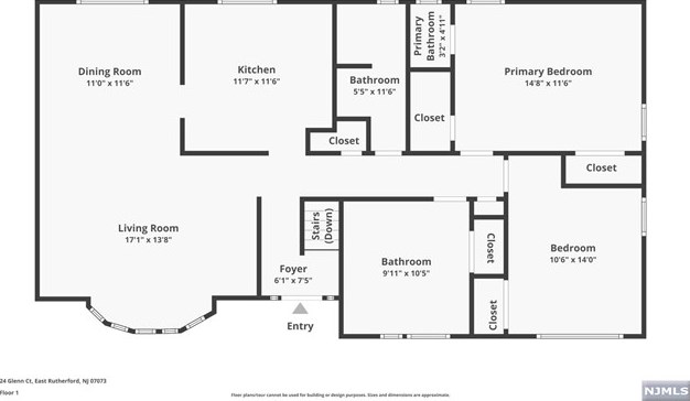 24 Glenn Ct, East Rutherford NJ 07073-1114 exterior