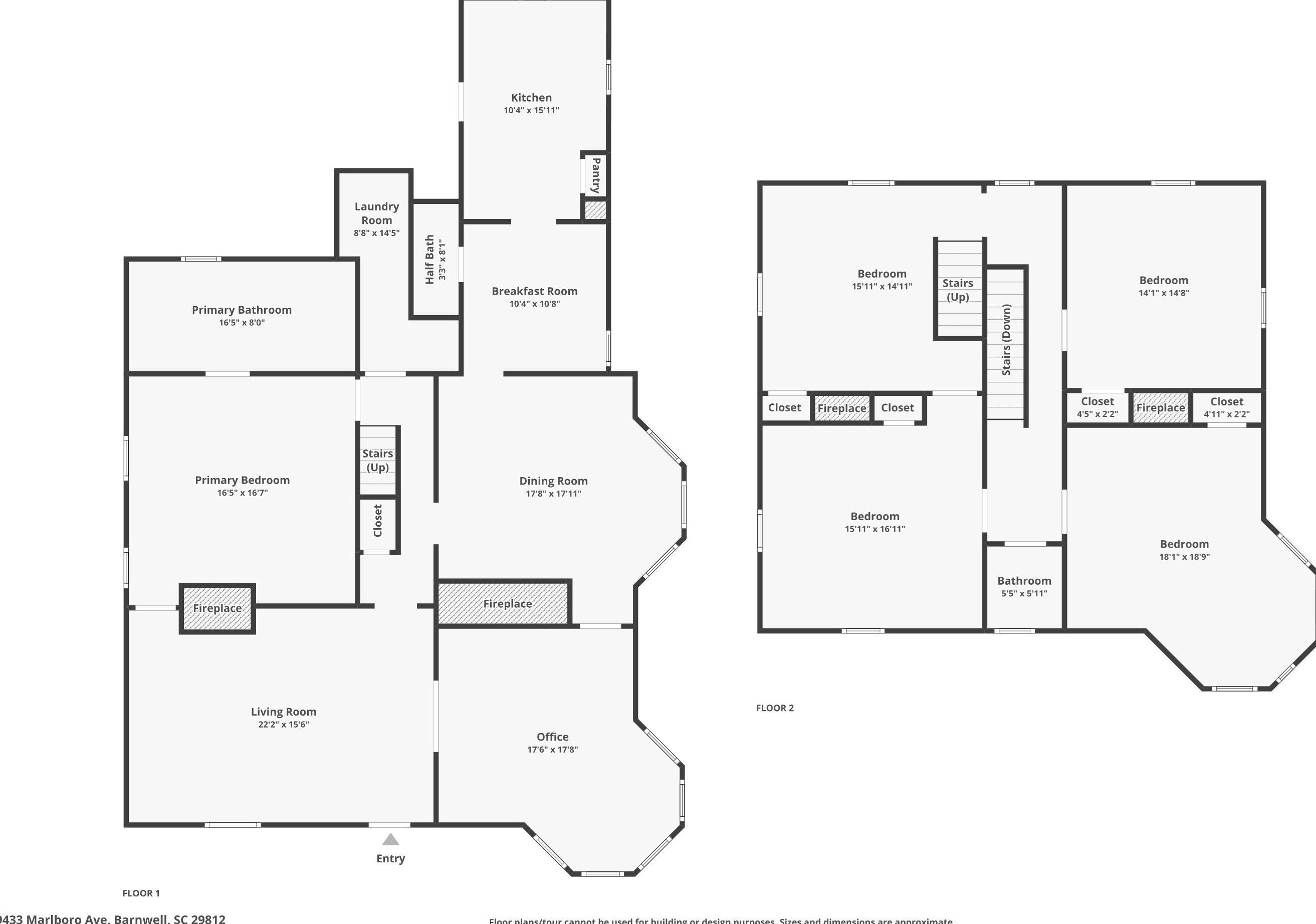 9433 Marlboro Ave, Barnwell SC  29812-1962 exterior