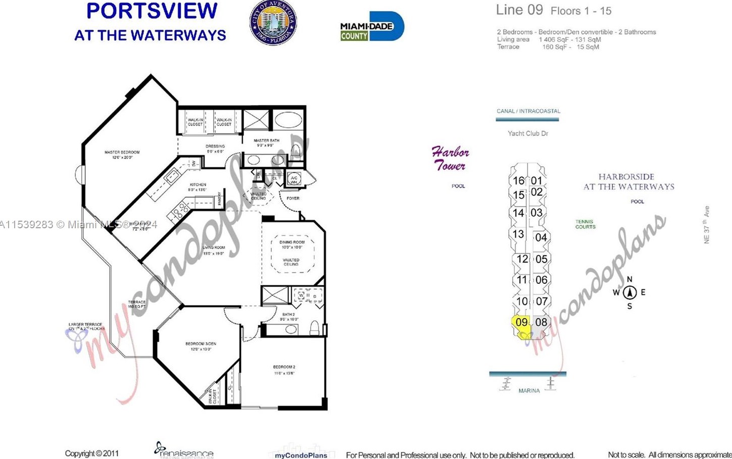 3610 Yacht Club Dr, Miami FL 33180-3500 exterior