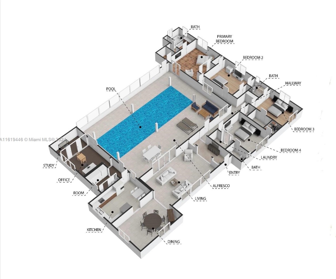 1630 Tigertail Ave, Miami FL 33133-2517 exterior