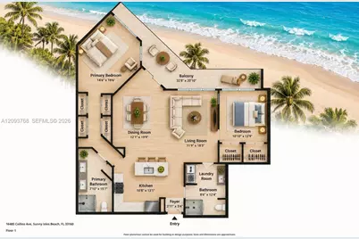 16485 Collins Ave #OS35C, Sunny Isles Beach, FL 33160 - Photo 3