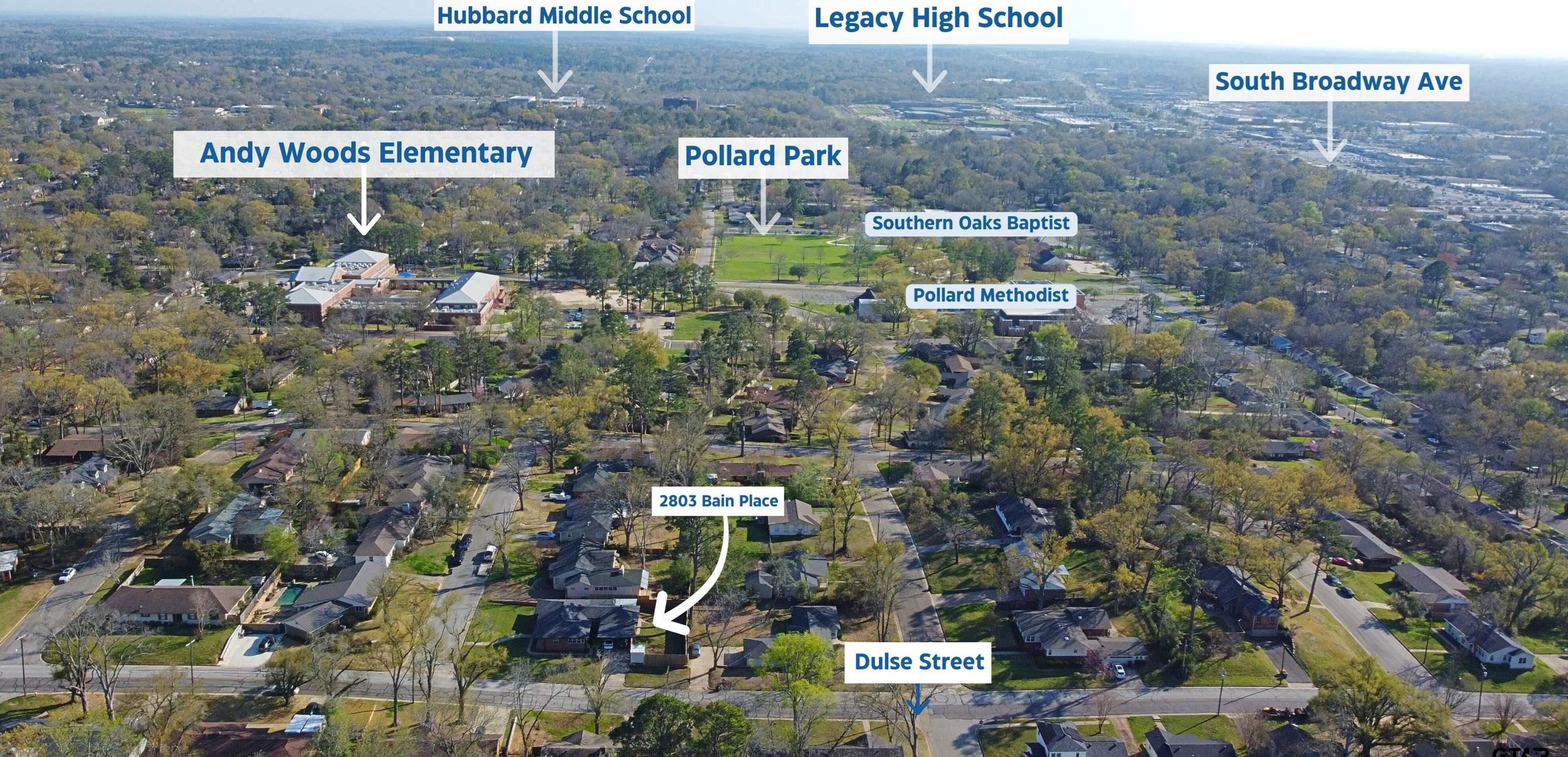 2803 Bain Pl, Tyler TX  75701-8017 exterior