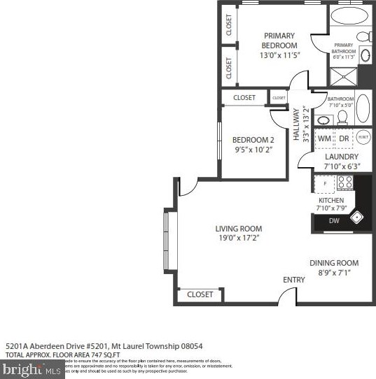 5201 Aberdeen Dr, Mount Laurel NJ  08054-5628 exterior