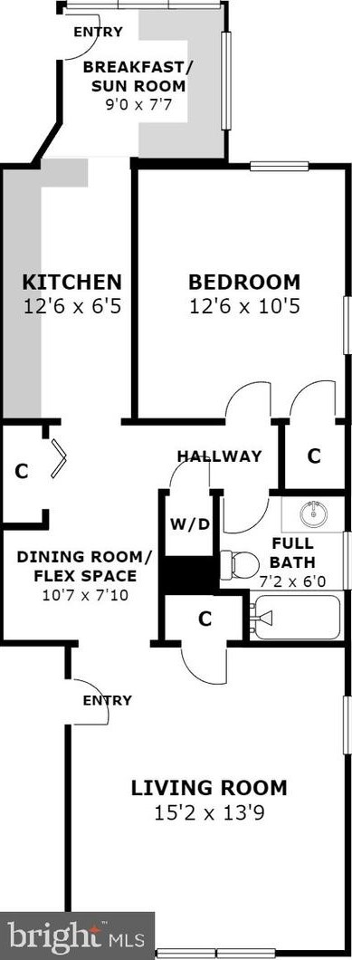 6722 3rd St, Washington DC  20012-2750 exterior