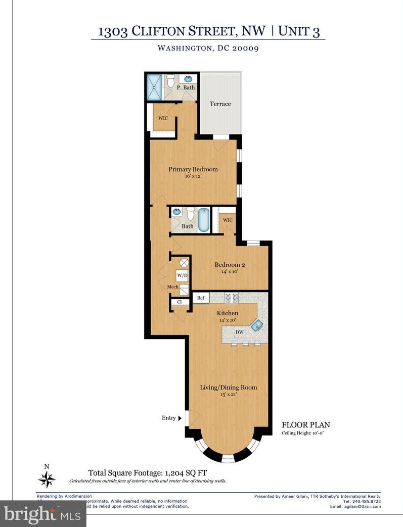 1303 Clifton St, Washington DC  20009-7015 exterior