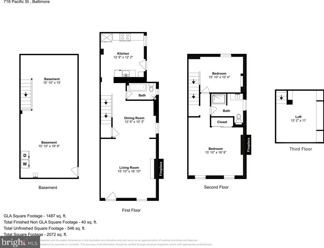 718 Pacific St, Baltimore MD  exterior