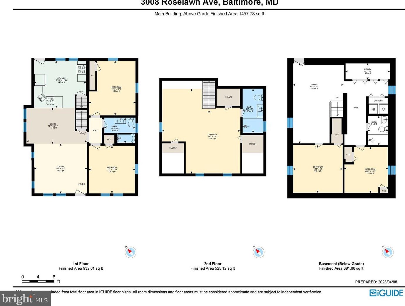 3008 Roselawn Ave, Baltimore MD  21214-1824 exterior