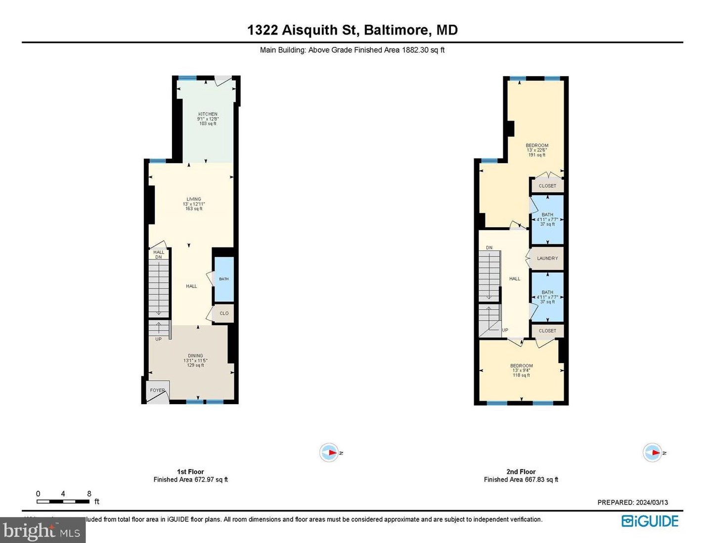 1322 Aisquith St, Baltimore MD  21202-5634 exterior