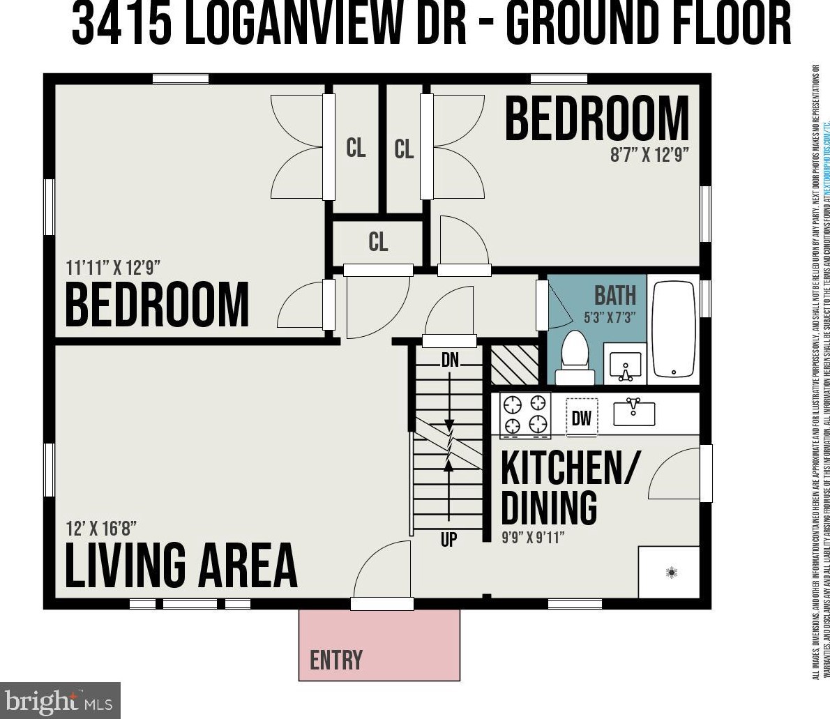 3415 Loganview Dr, Baltimore MD  21222-5949 exterior