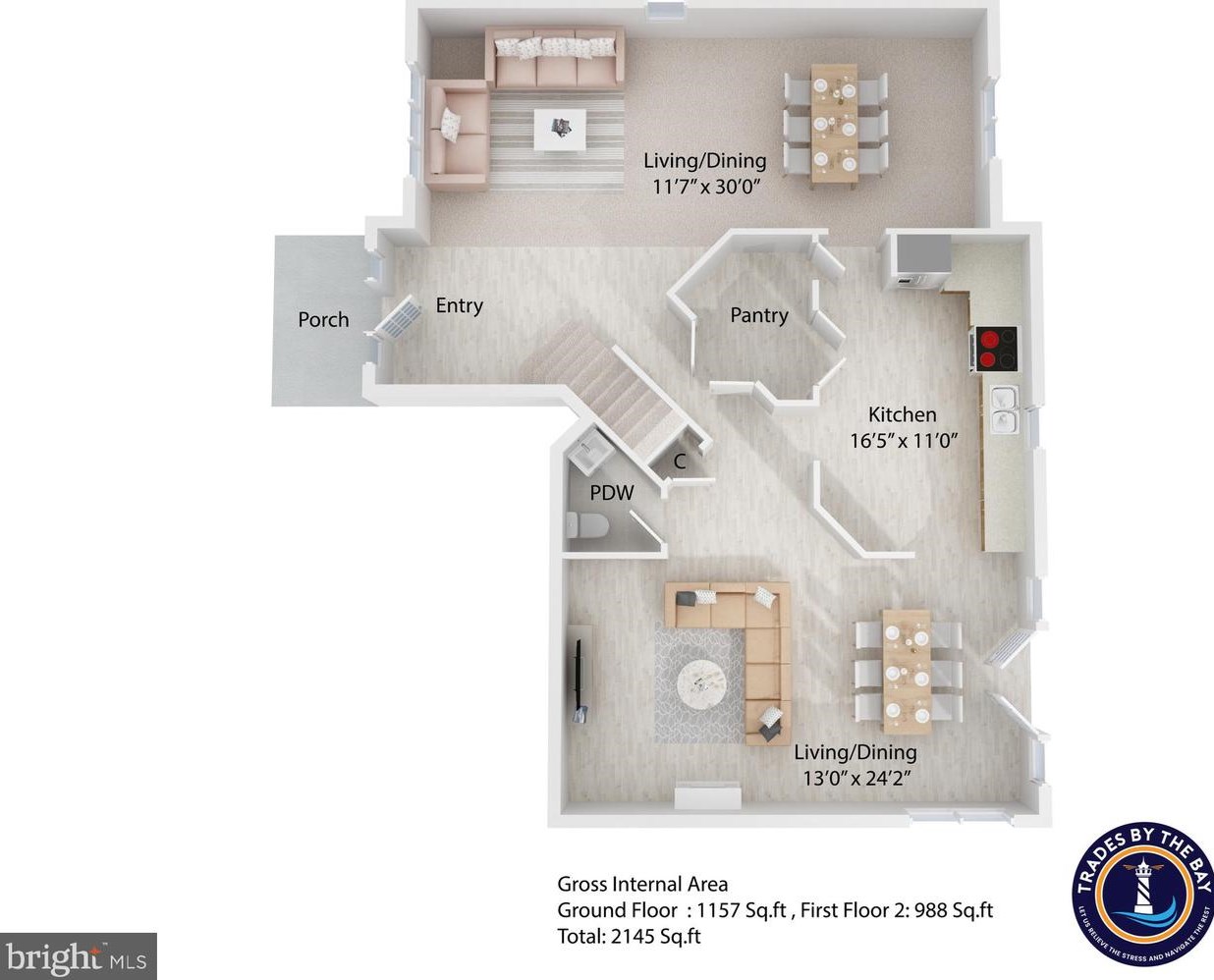 3512 Fortuna Ct, Huntingtown MD 20639 exterior