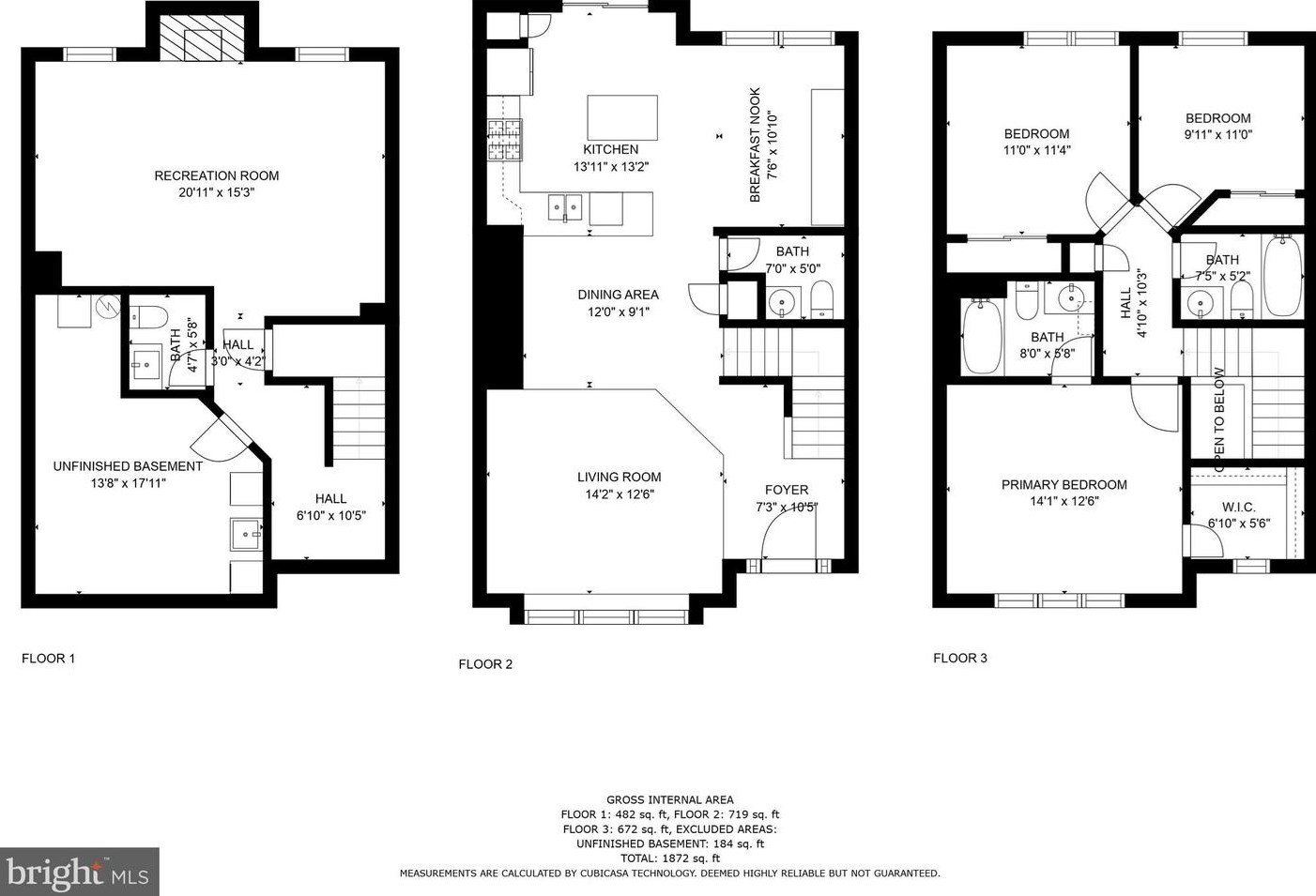 8465 Meadow Green Way, Gaithersburg MD  20877-3728 exterior
