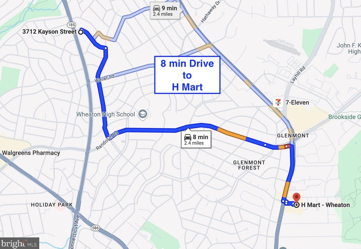 3712 Kayson St, Silver Spring MD  20906-5128 exterior