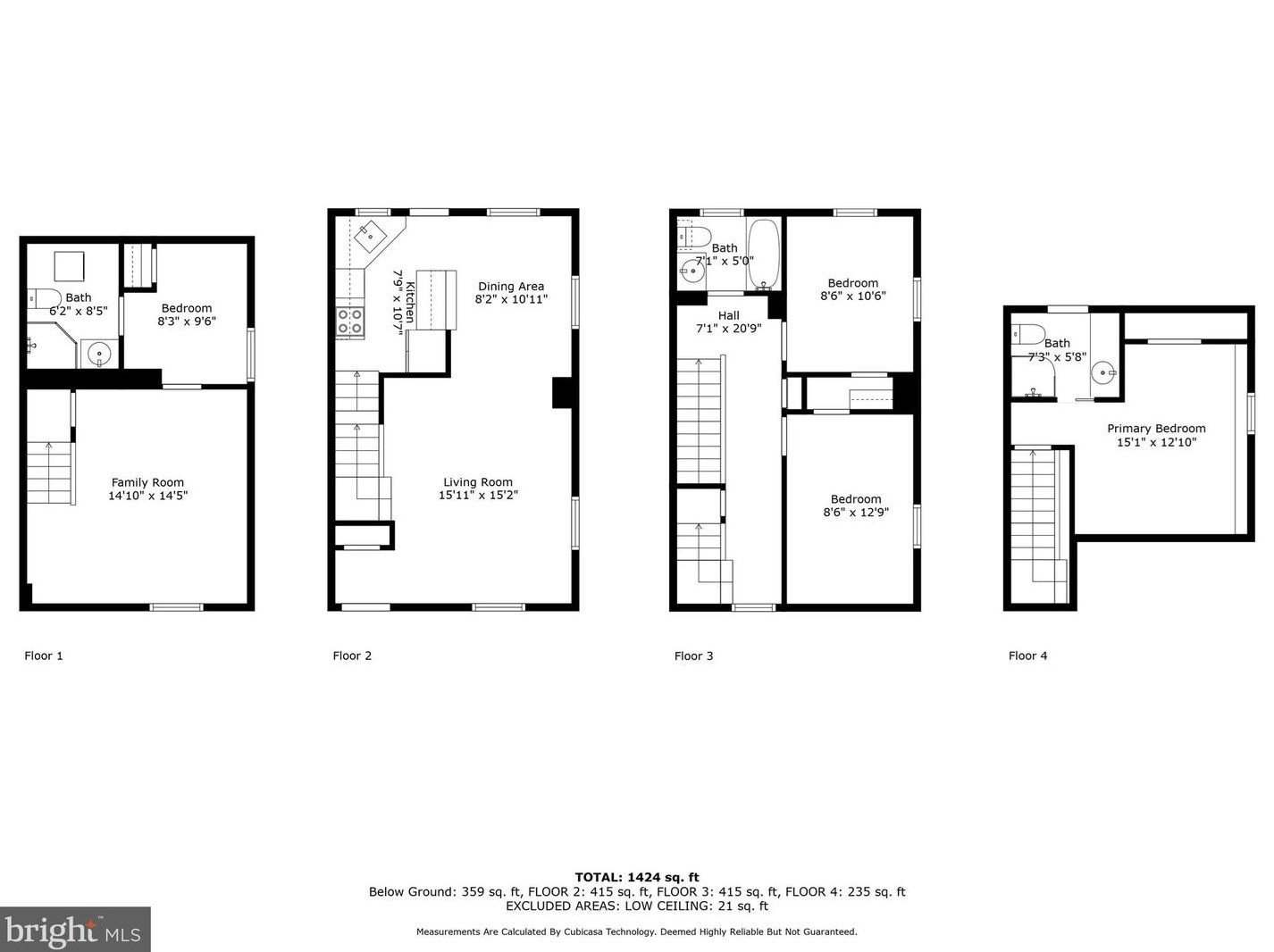 3064 Woodrow St, Arlington VA  22206-2115 exterior