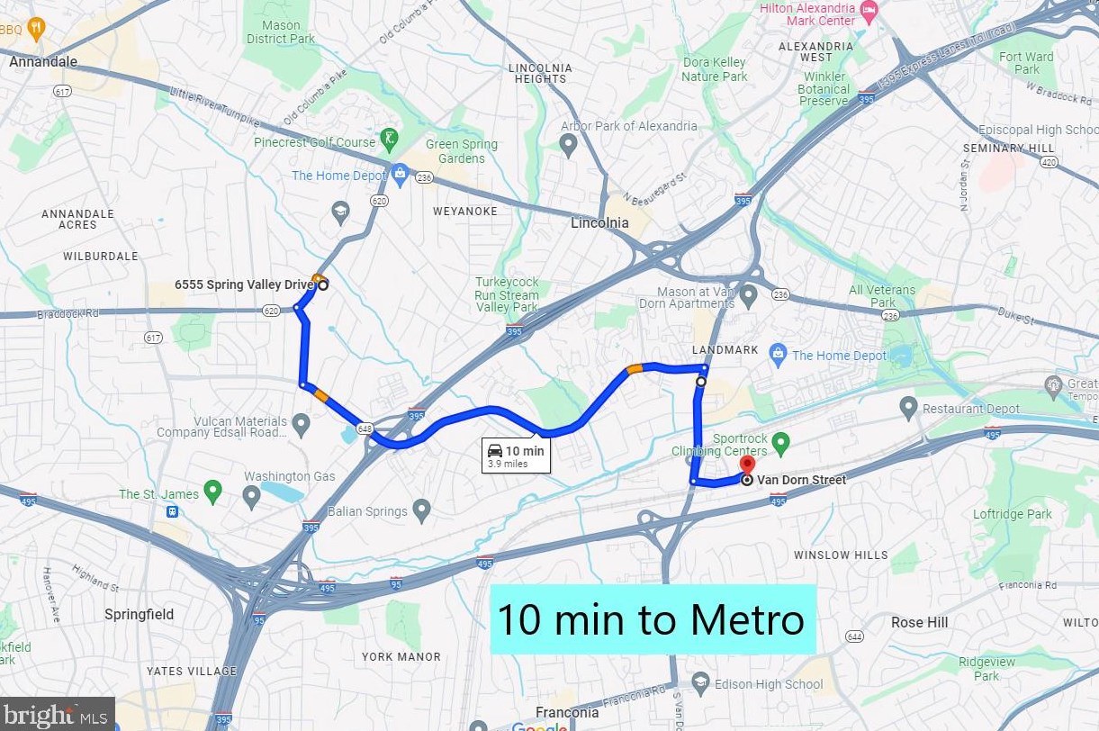 6555 Spring Valley Dr, Alexandria VA  22312-2134 exterior