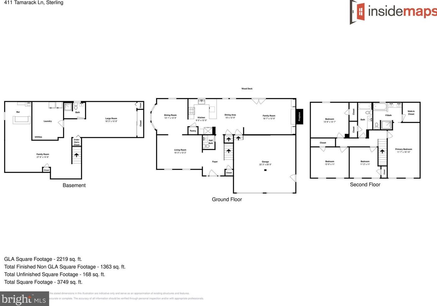 411 Tamarack Ln, Dulles VA  20164-2856 exterior