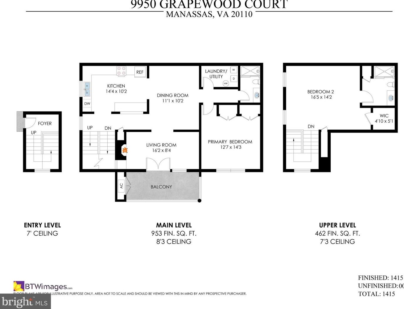 9950 Grapewood Ct, Manassas VA  20110-3840 exterior
