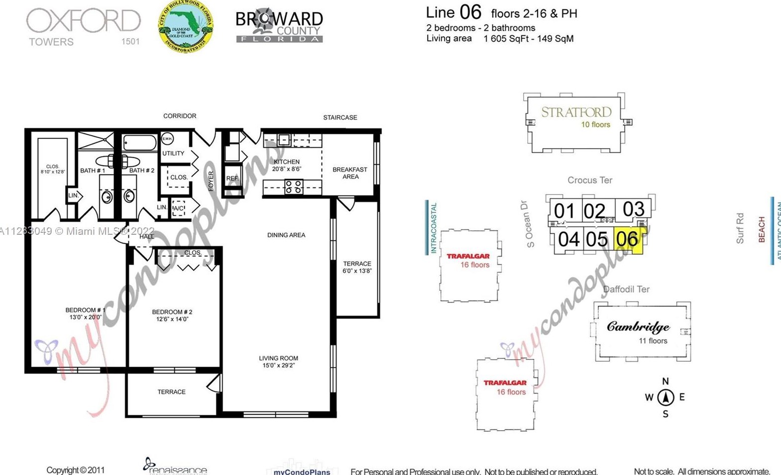 1501 Ocean Dr, Hollywood FL  33019-2331 exterior